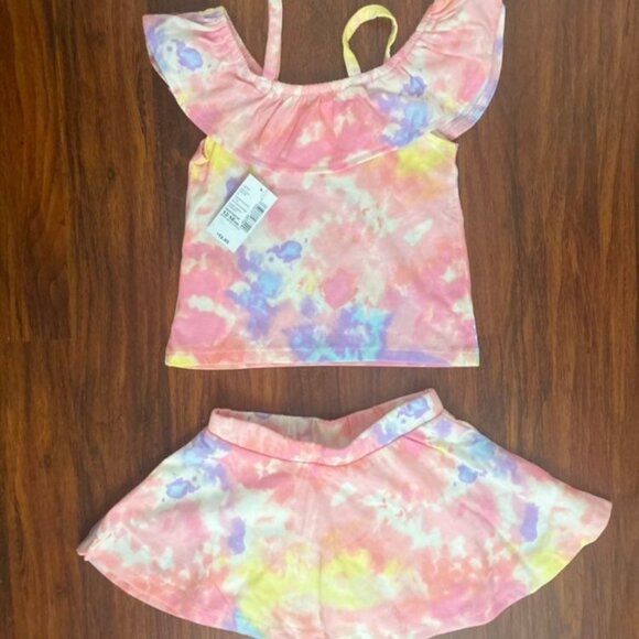 The Children Place Floral Toddlers Two Piece Skort 12-18mth